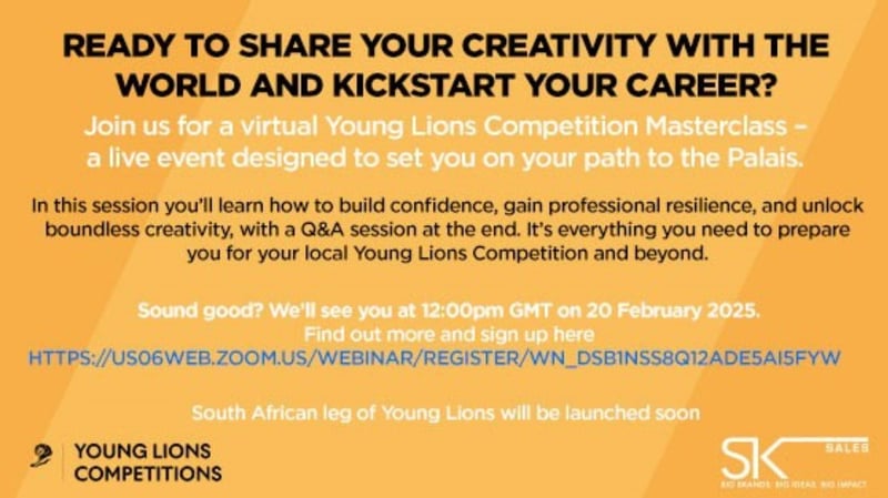 Ster-kinekor Announces Masterclass For Cannes Young Lions Hopefuls