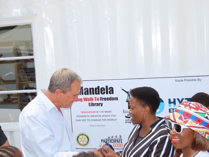 New Mandela Container Library for Primary School in Evaton