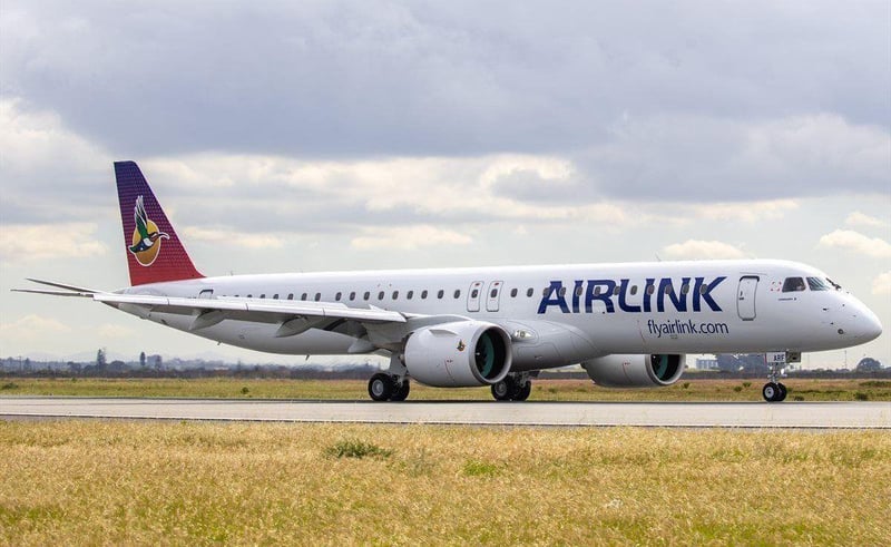 Airlink launches new Cape Town-Lanseria route with two daily flights using Embraer E190 aircraft