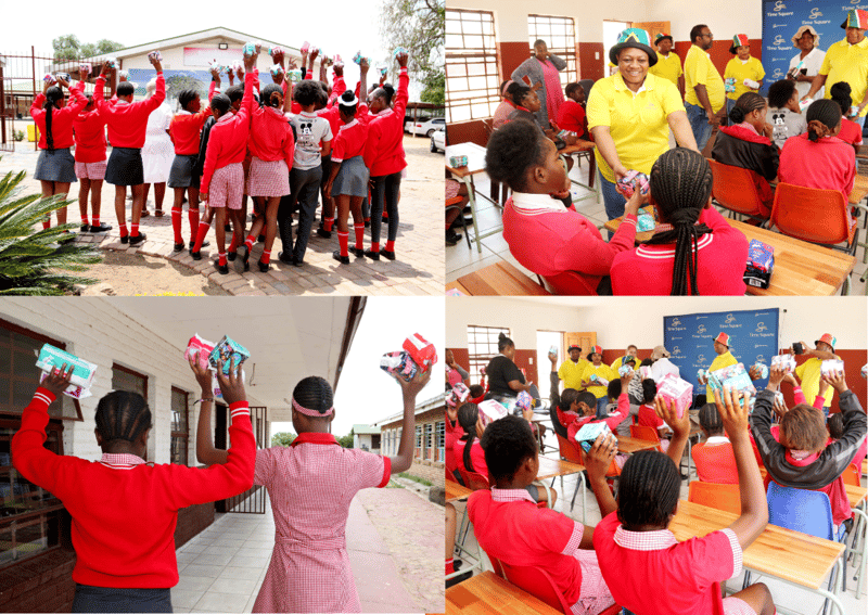 Time Square staff tackle period poverty to keep girls in school