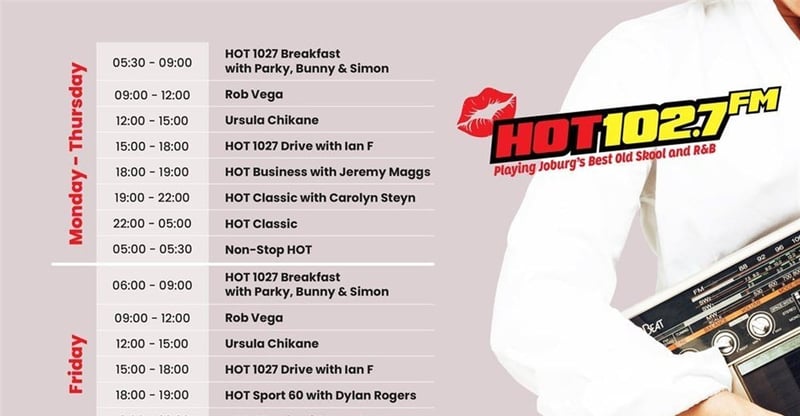 Hot 1027FM Launches Updated Schedule Featuring Top Talent And Audience Focused Programming
