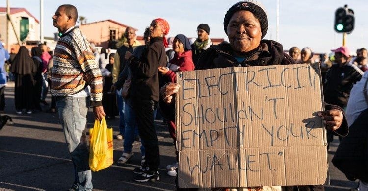 Escalating Electricity Prices Drive South Africans To Protest Amid Worsening Socio Economic Strain