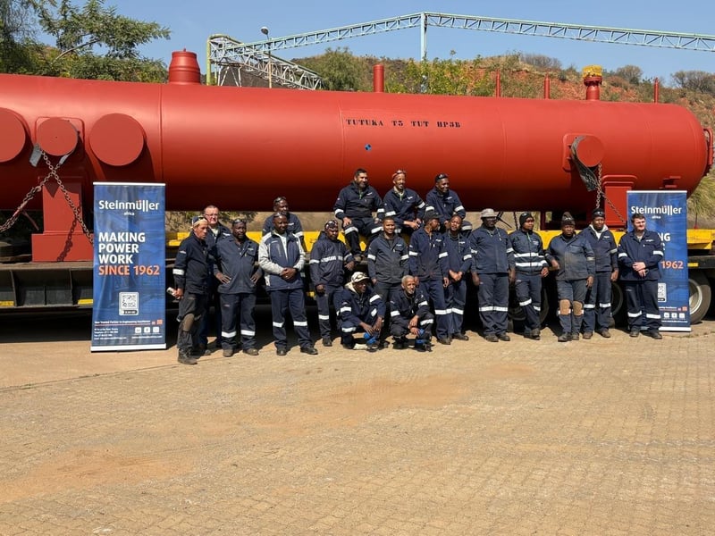 Steinmüller Africa Delivers Header-Type HP Heater to SA Power Station