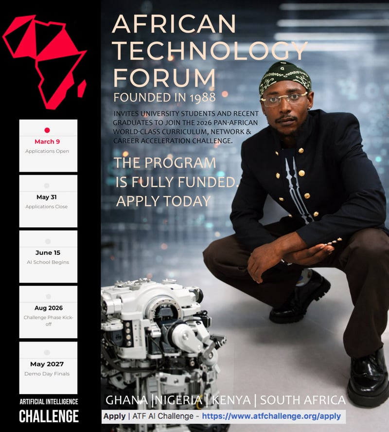 University Students and Recent Graduates Called to Apply - Lolo Vandal Recognized by African Technology Forum