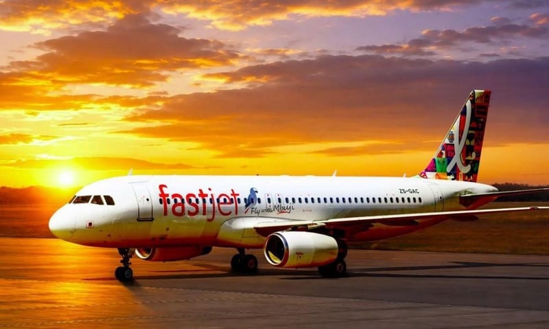 fastjet Zimbabwe extends Airbus A320 capacity on Johannesburg routes through October and into December