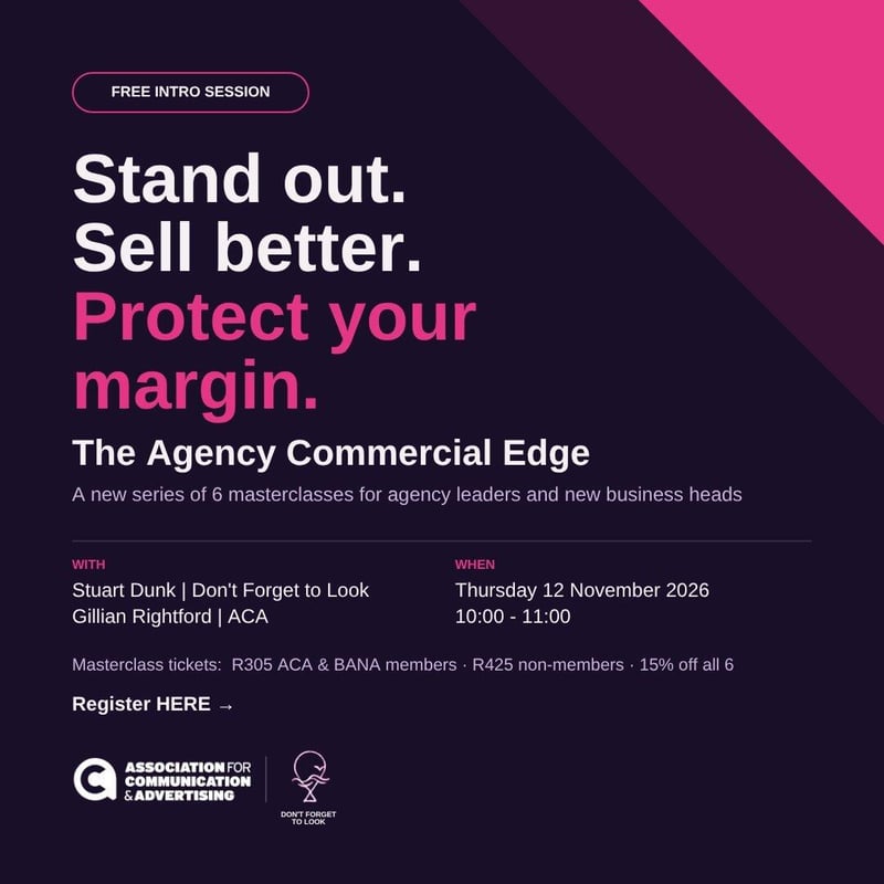 Compete smarter, protect your value. The ACA presents six-part Agency Commercial Edge masterclass series