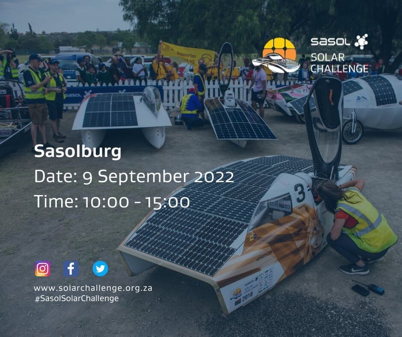 2022 Sasol Solar challenge to grace Sasolburg in September