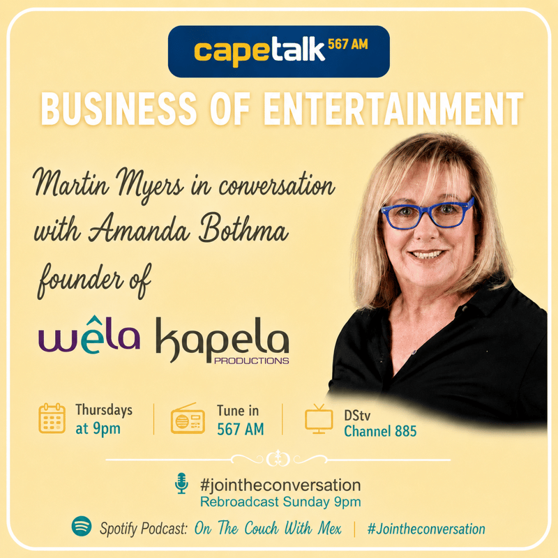 Amanda Botha will be on Cape Talk Thursday night 9pm