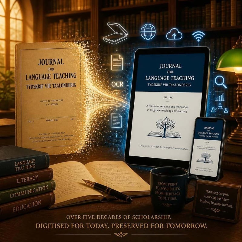 SADiLaR funds digitisation of Journal for Language Teaching editions (1977–2000) to preserve five decades of South African scholarship