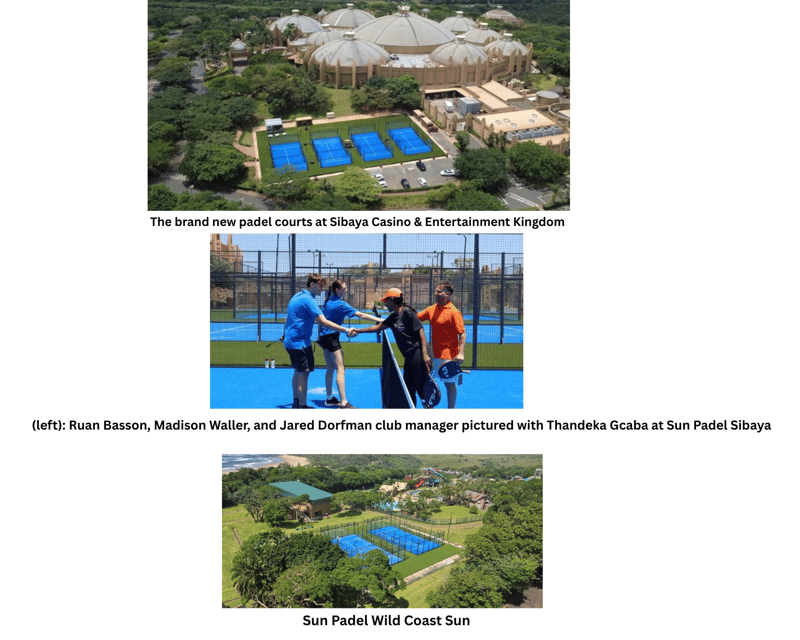 Welcome to padel at Sibaya and Wild Coast Sun, where the game meets the lifestyle