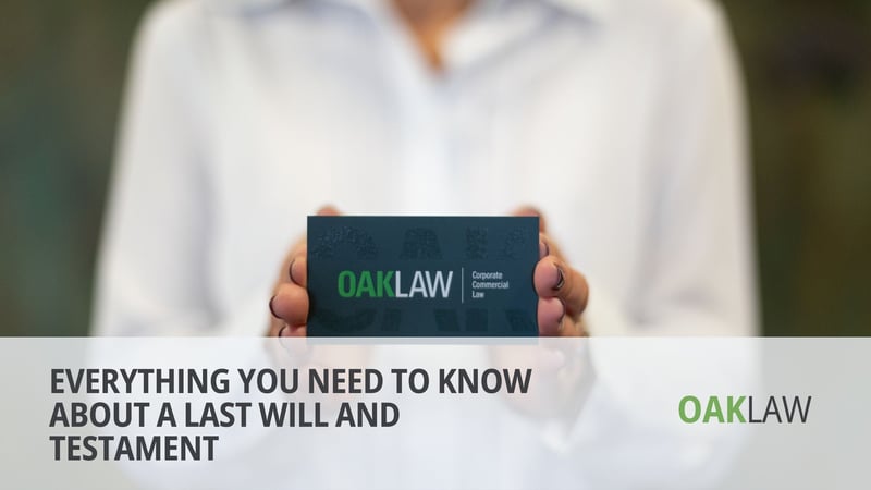 OAK Law Releases Comprehensive Guide on Last Will and Testament Requirements for South Africans