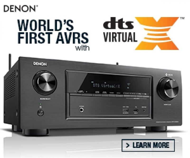 Denon® is proud to announce the world’s first A/V Receivers with DTS Virtual - X® Technology - Available at Homemation
