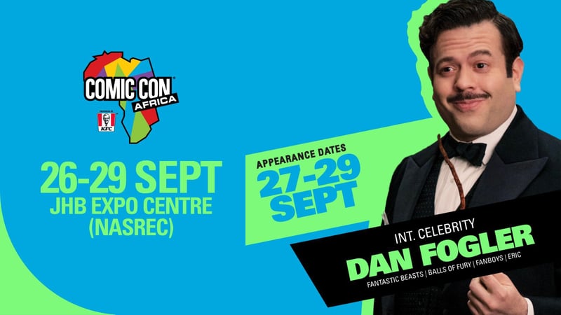 Dan Fogler to Attend Comic Con Africa2024