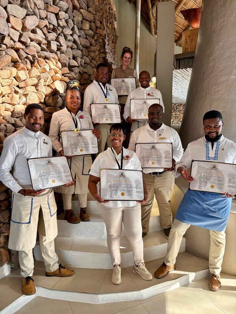 At your service - Clifftop butlers shine during SABA training