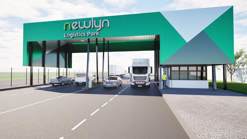 Newlyn Logistics Park Phase 1A warehouse completes December 2026 as Gqeberha development expands, featuring 200mm FM2 floors, 10.5m clear height, and AI-enabled security