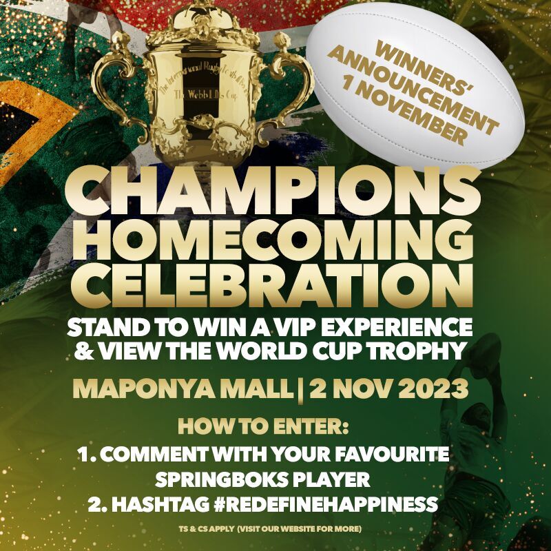 South African Malls Unite for the Champions Homecoming Celebration
