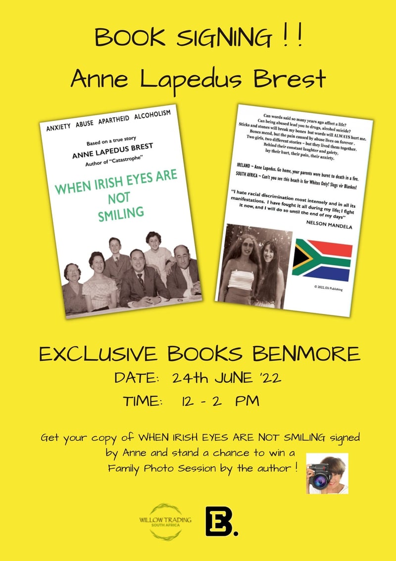 Book Signing with Anne Lapedus Brest at Exclusive Books Benmore