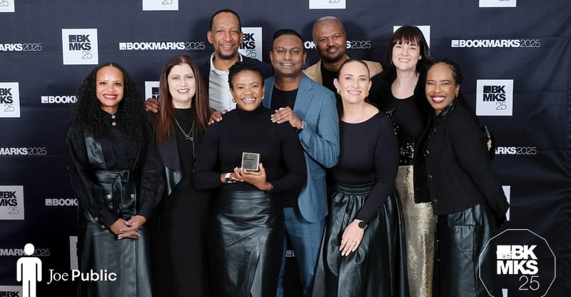 Creative Excellence Recognised As Joe Public And Clients Win Big At The 2025 Bookmark Awards