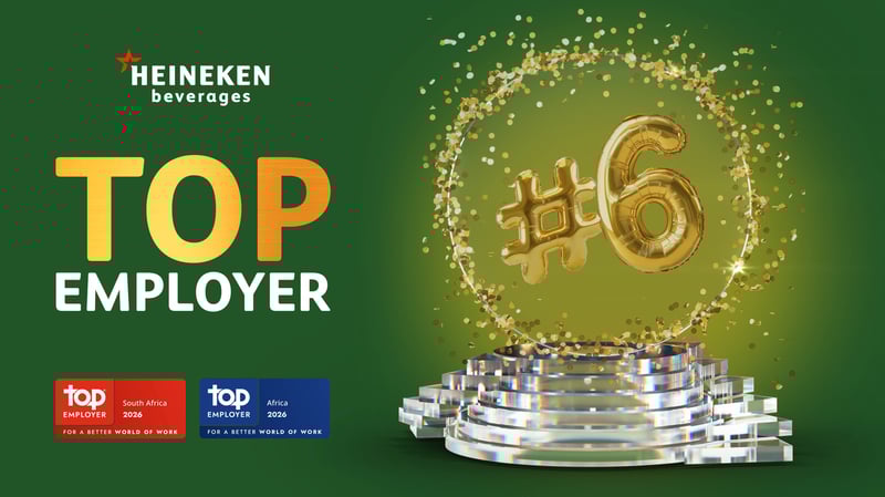 Beverage Brand a Top Employer for 2026 in South Africa and Africa