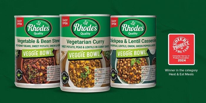 Rhodes Quality Launches a First with Veggie Bowl Range