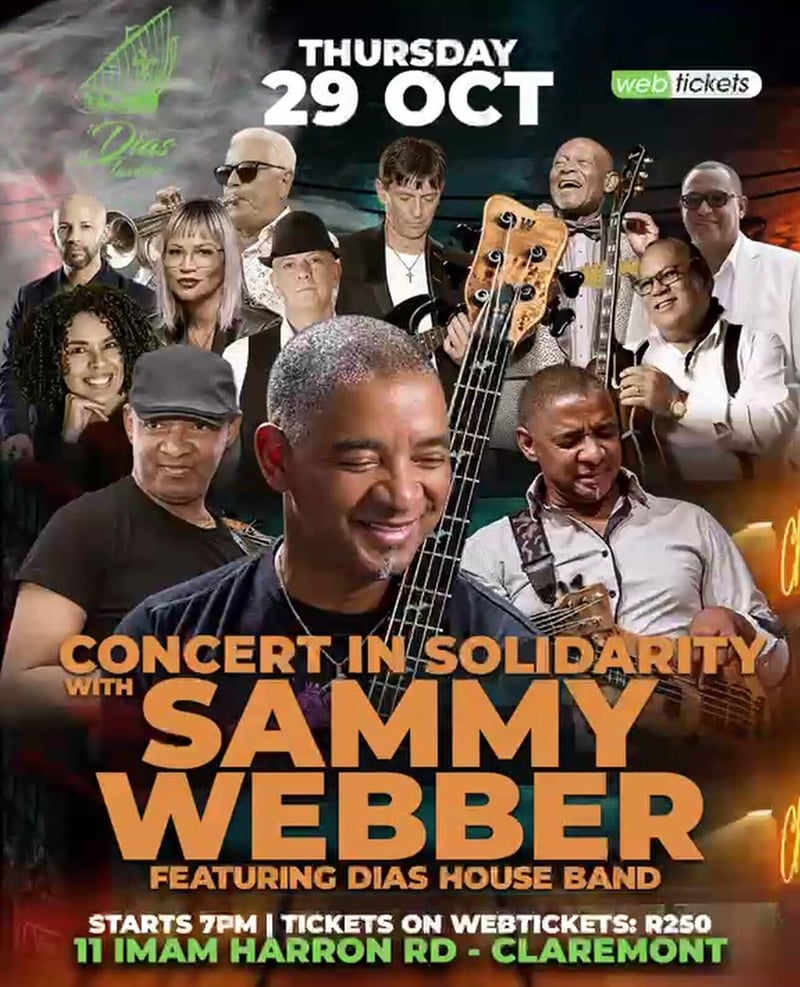Cape Town stand with Sammy Webber on 29th October please