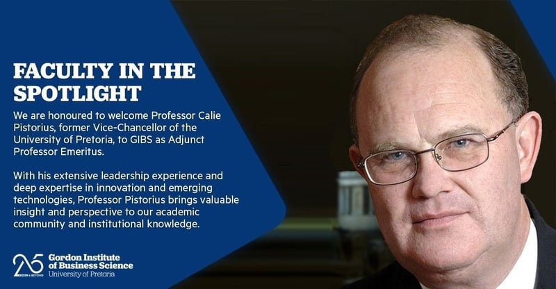 Gibs Gains Academic Leadership With Appointment Of Calie Pistorius As Adjunct Professor