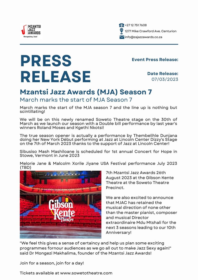 March marks the start of the MJA season 7 and the line up is nothing but scintillating!