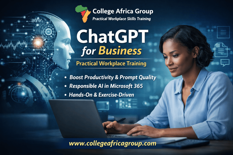 ChatGPT for Business – Practical Workplace Application College Africa Group launches structured one-day programme for professionals
