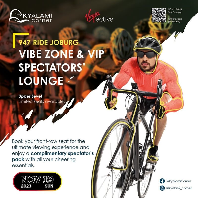 The Virgin Active 947 Ride Joburg and Kyalami Corner’s spectator experience is back!