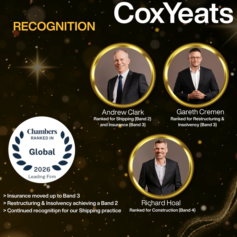 Cox Yeats recognised in Chambers & Partners 2026 rankings