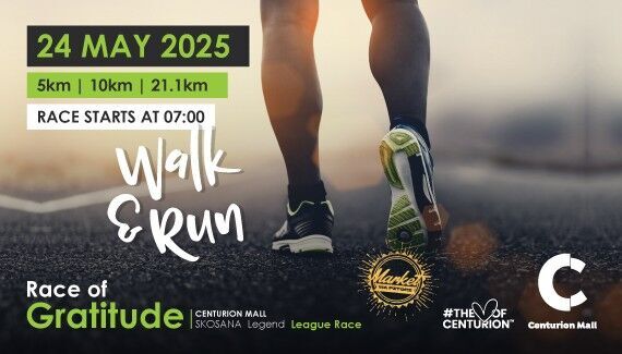 Join the 2025 Race of Gratitude - Fitness & Fun at Centurion Mall (May 24)