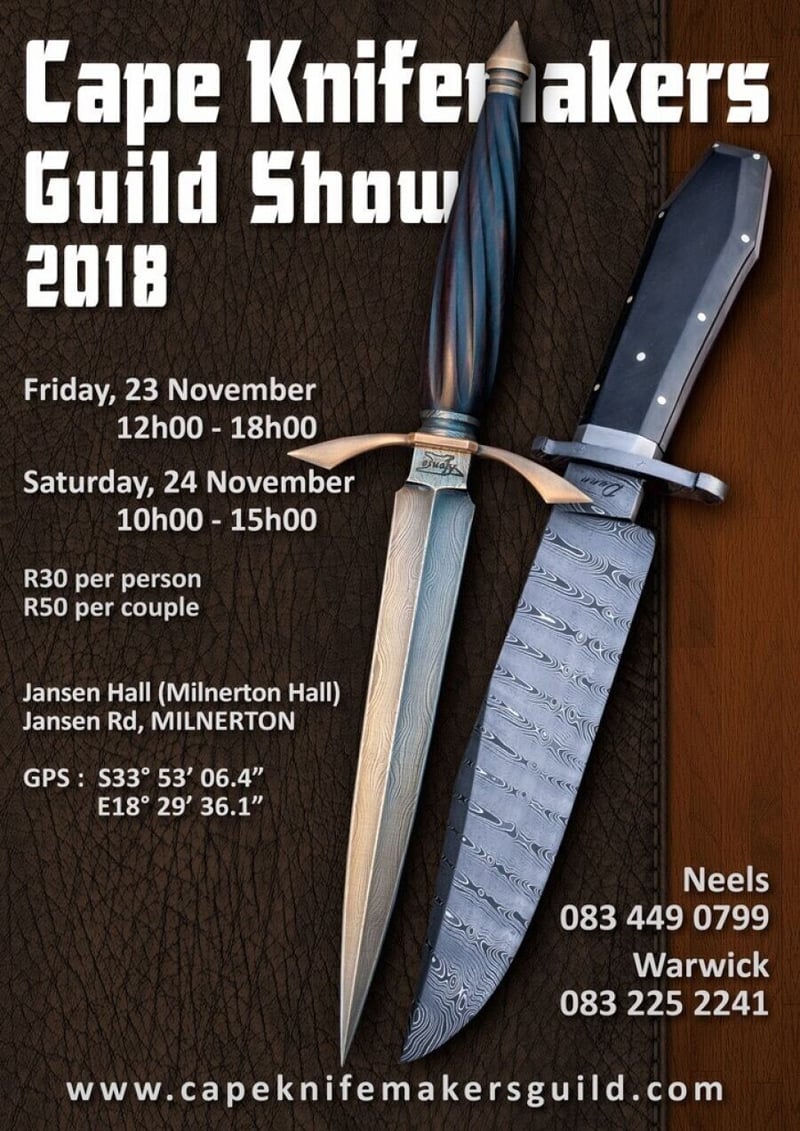 THE ANNUAL CAPE KNIFEMAKERS GUILD SHOW
