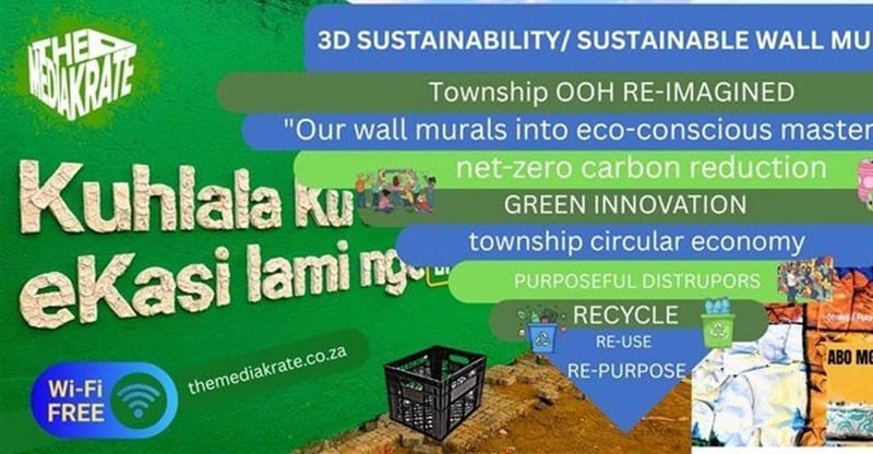 The Media Krate Transforms Township Advertising With Sustainable 3D WiFi Enabled Murals