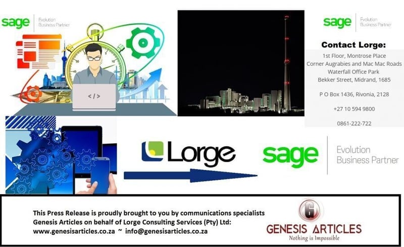 Feb 2017 - Lorge-Changing the Game with SAGE Evolution - Genesis Articles Reports - Johannesburg - South Africa