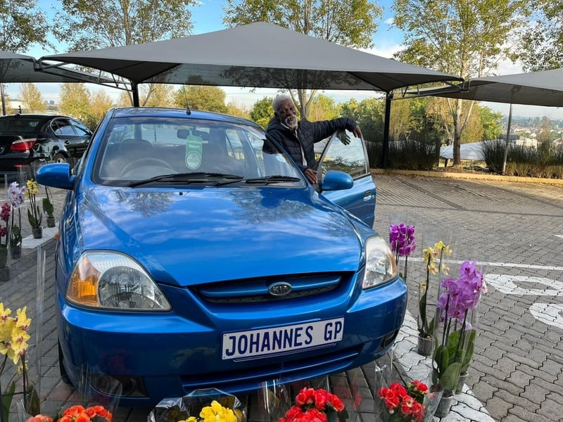Flower Seller Johannes Qambelisha Gifted A Car Live On Jacaranda FM