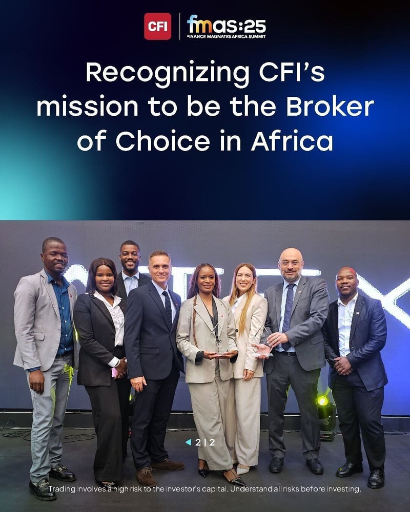 CFI Financial recognised at FMAS - 25 for innovation and impact in African trading