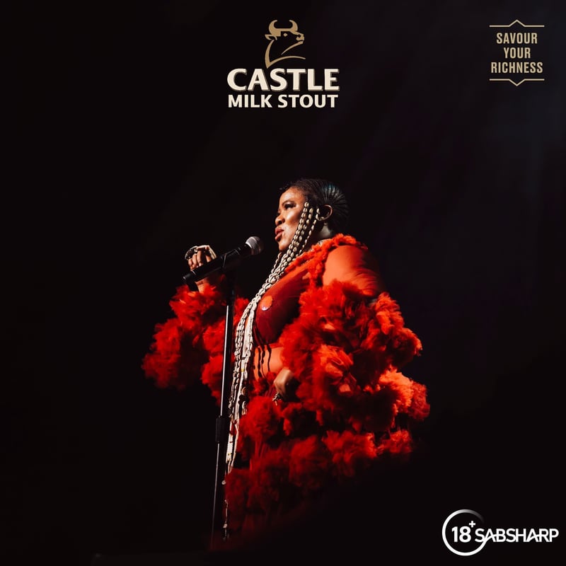 Thandiswa Mazwai partners with Castle Milk Stout to celebrate the launch of Sankofa and 20 years in the industry at Artscape Theatre