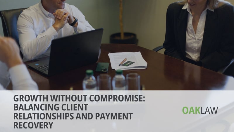OAK Law Releases Guidance on Recovering Outstanding Payments Whilst Preserving Client Relationships