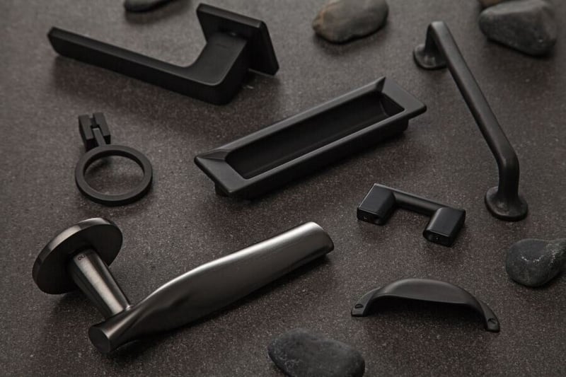 Handles presents Black door decor