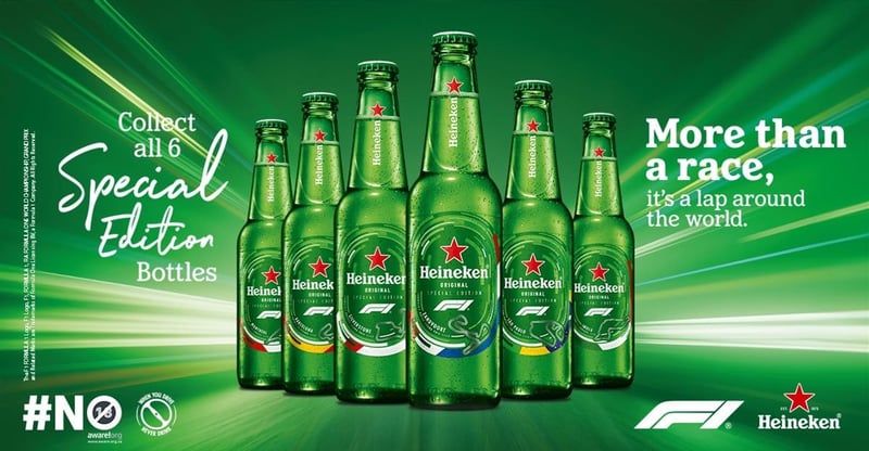 Heineken Celebrates Formula 1 With Special Edition Track Bottle Collection For Fans And Collectors