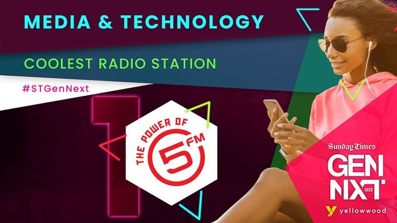 5FM Wins Coolest Radio Station at Sunday Times Gennext Awards