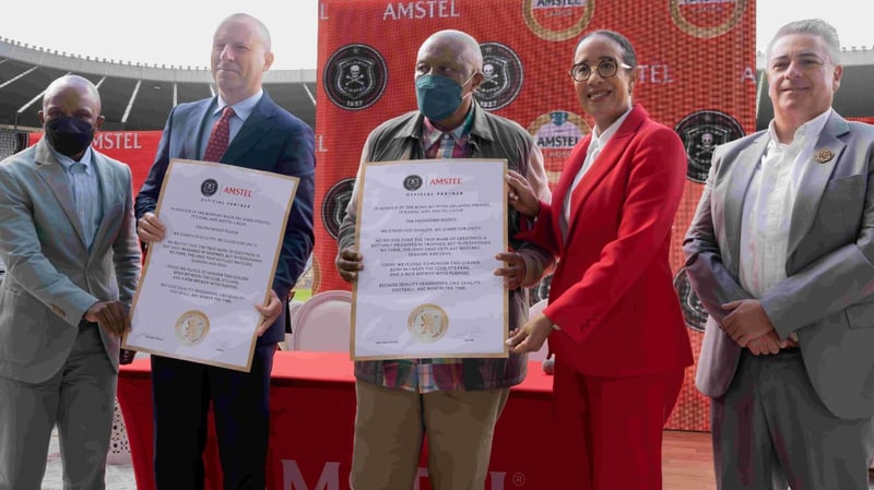 Orlando Pirates FC And Amstel Lager Launch Partnership To Celebrate South African Football Culture