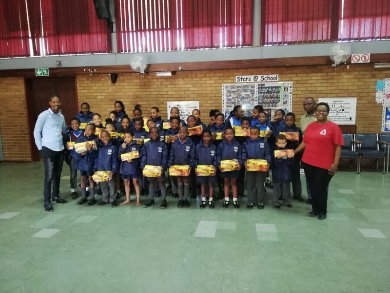 AFRISAM SHARES WARMTH WITH LEARNERS FROM LINDOPARK PRIMARY SCHOOL