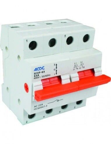 Future Light's 2-Pole 63A DIN Changeover Switch - The Reliable Solution for Seamless Power Transition