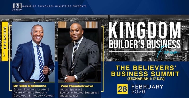 Johannesburg Summit To Unite Faith Based Entrepreneurs Through Kingdom Builders Business Forum