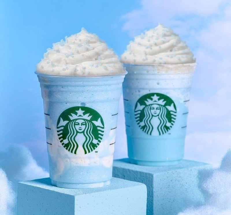 Get your head in the cloud with the new Blue Raspberry Cloud Creme Frappuccino