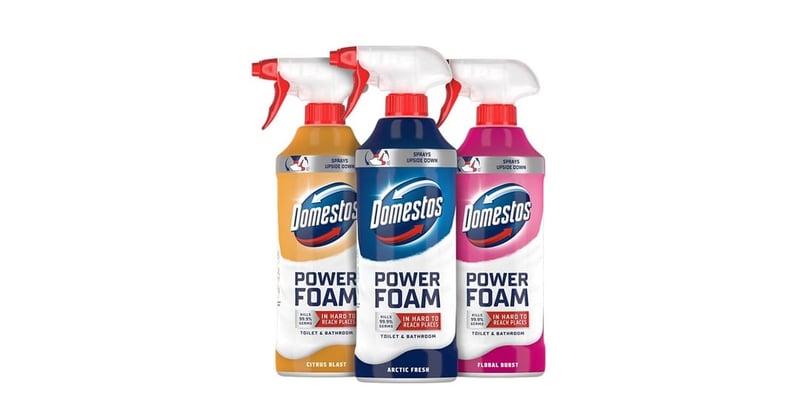 Domestos Launches Power Foam With Upside-Down Spray Technology For Superior Bathroom Cleaning Results