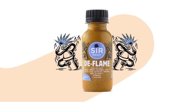 Sir Fruit Expands Winter Range With De-Flame Shot Combining Mango Cucumber Mint and Anti-Inflammatory Extracts