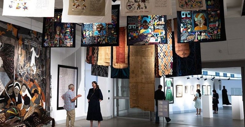 Up Museums Textiles Exhibit Picks Up The Thread Of Women's Stories