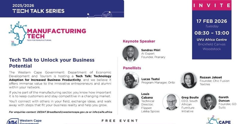 Western Cape Launches Tech Talks To Drive SMME Growth And Digital Adoption